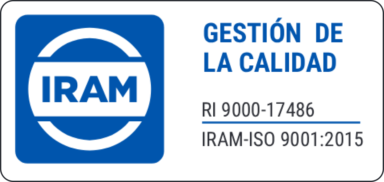 Sello Gestión de calidad - IRAM ISO 9001:2015